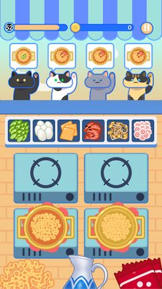 MEOWDLE - Cat,Noodle,Cooking - Screenshot 3