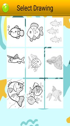 ornamental fish coloring book - Screenshot 2