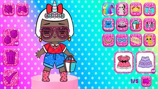 Cartoon Dolls Dress up - Screenshot 2