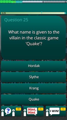 QuizTix: Video Games Quiz - Screenshot 2