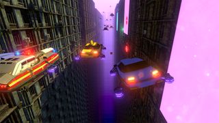 Cyberpunk Racing: Flying Racer - Screenshot 1