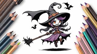 Coloring Kawaii Horror Chibi - Screenshot 3