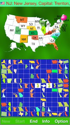 Map Solitaire - USA - Screenshot 1