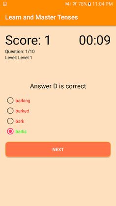 Learn and Master Tenses - Screenshot 4