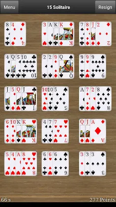 15 Solitaire - Screenshot 2