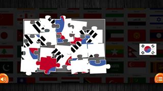 Asian Flags Jigsaw Puzzle - Screenshot 2