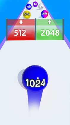 Rolling Ball Run Numbers Game - Screenshot 1