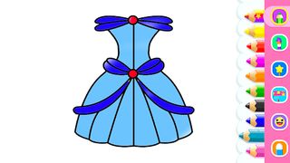 Dress Coloring Book For Girls - Screenshot 1