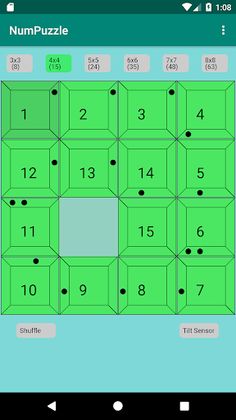 Number slide puzzle - Screenshot 2
