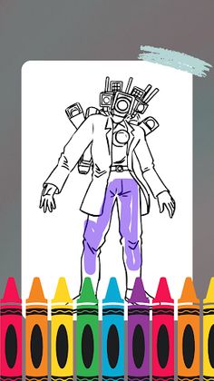 Titan Tv Man Skibidi Coloring - Screenshot 4