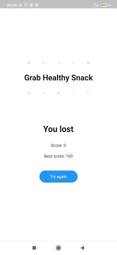 GrabHealthySnack - Screenshot 1