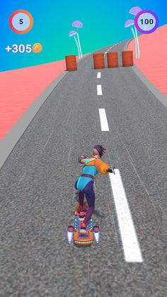 CyberRun Girl - Screenshot 3