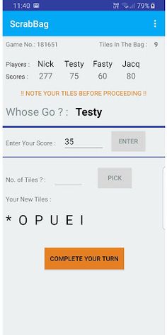 ScrabBag - Scrabble companion  - Screenshot 1