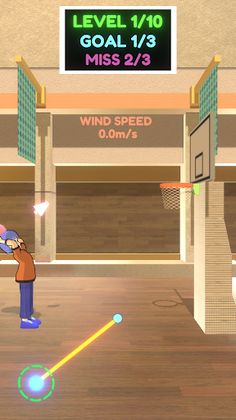 Basketball Easy FreeThrowGame - Screenshot 2