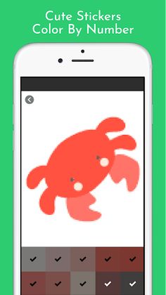Cute Stickers Color By Number - Screenshot 3
