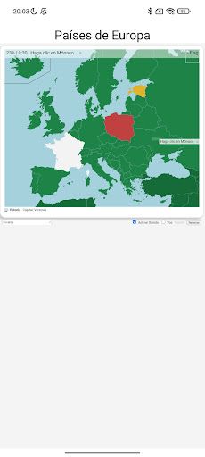 Países de Europa Juego Mapa - Screenshot 3