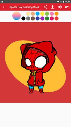 Spider Boy Coloring Book Pages - Screenshot 3