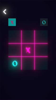 Tic Tac Toe Glow -  XO Game - Screenshot 1