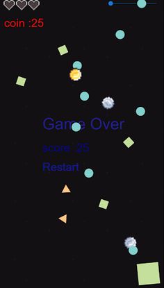 Run away from meteorites - Screenshot 1