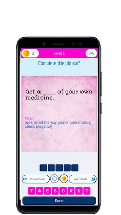 Idioms and phrases quiz - Screenshot 4
