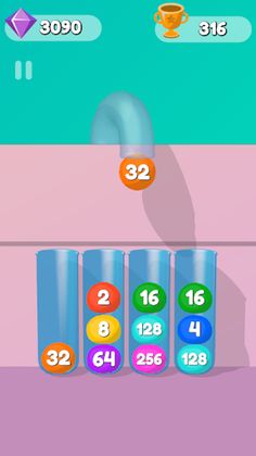 Jelly Drops 2048. Merge game - Screenshot 3