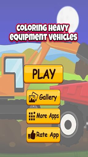 coloring construction vehicles - Screenshot 3