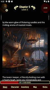 Forgotten: D&D style text RPG - Screenshot 1