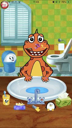 Dino Bath Dress Potty training - Screenshot 1