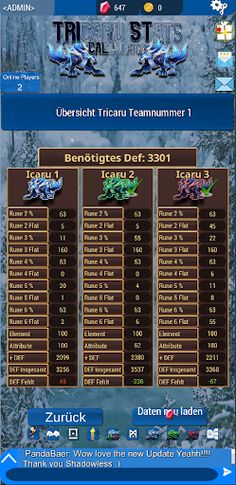 Tricaru Stats Calculator - SW - Screenshot 1