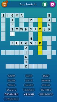 Fill-in Crosswords Unlimited - Screenshot 1