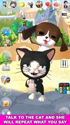 Talking Cat and Dog Kids Games - Screenshot 2