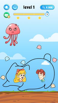 Man Rescue Saga - Draw To Save - Screenshot 1