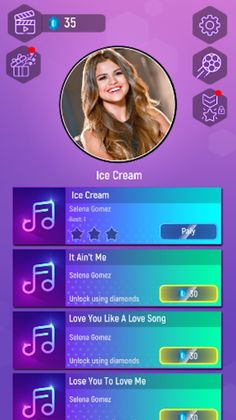 Selena Gomez Tiles Rush Hop - Screenshot 1