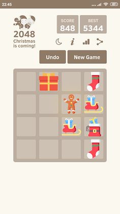 2048 Christmas - Puzzle Game - Screenshot 3