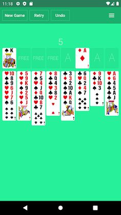 FreeCell.Cards game. Solitaire - Screenshot 1