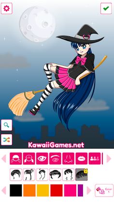 Kawaii Flying Witch Dress Up - Screenshot 4