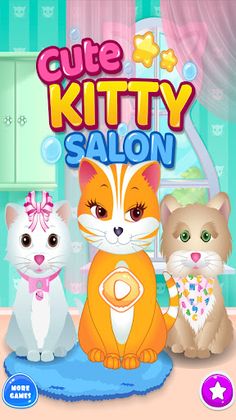 Cute Kitty Salon Game For Kids - Screenshot 1