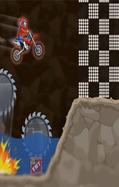 Moto x3m Spooky Land - Screenshot 2