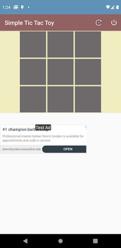 simple tic tac toe - Screenshot 1