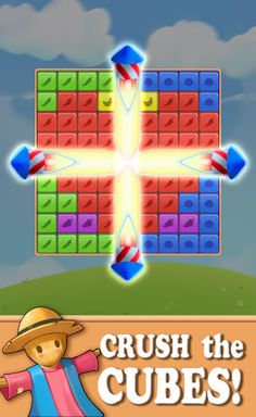 Crops Blast: Cubes Pop Game - Screenshot 1
