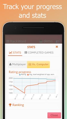 Rackword - Online word game - Screenshot 4