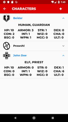 ICRPG - Character Companion - Screenshot 2