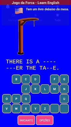 Desafio da Forca em Inglês - Screenshot 1