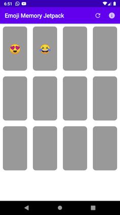 Emoji Memory Jetpack - Screenshot 1