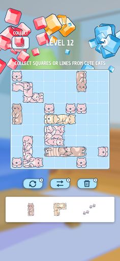 Cats and Gems Puzzle - Screenshot 2