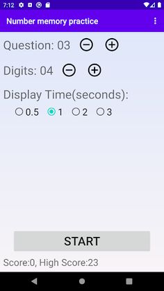 Number Memory Training - Screenshot 1