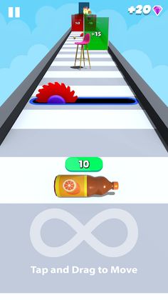 Bottle on Stairs: ASMR Games - Screenshot 1