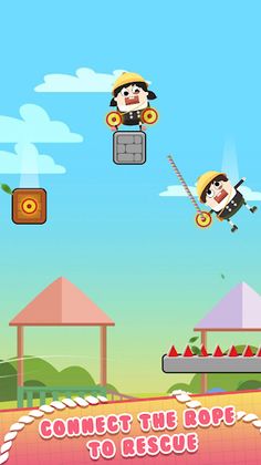 Fall Rush : Rope Rescue - Screenshot 1