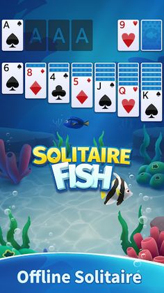 Solitaire Fish - Offline Games - Screenshot 1