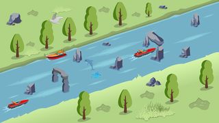 Wave Runner: Endless Boat Game - Screenshot 1